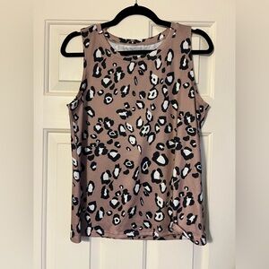 Leopard Print Sleeveless Top